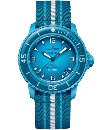 Swatch x Blancpain Blue Lagoon SO35L400